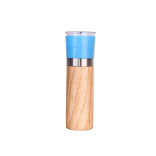 Eco friendly adjustable hand manual wooden salt and pepper grinder mill